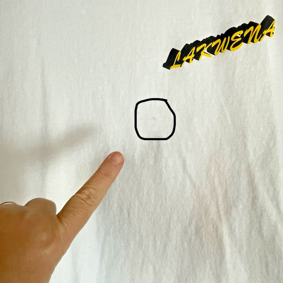 Uniqlo x Lakwena Size L White Cotton Tee T Shirt Your Love Keeps Lifting Me High - Picture 5 of 11